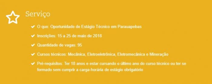 Vale abre inscrições para 95 vagas de estágio em Carajás