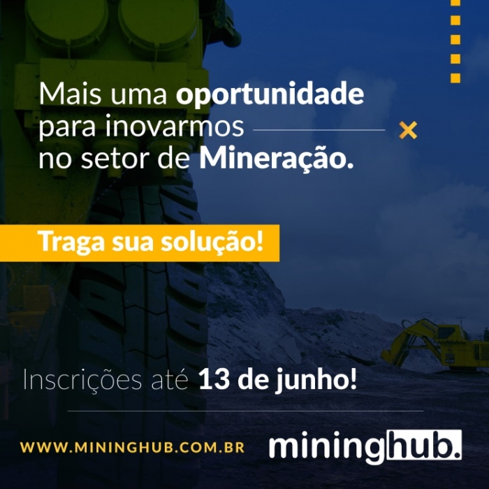 Mining Hub recebe inscrições para o segundo ciclo até 13 de junho