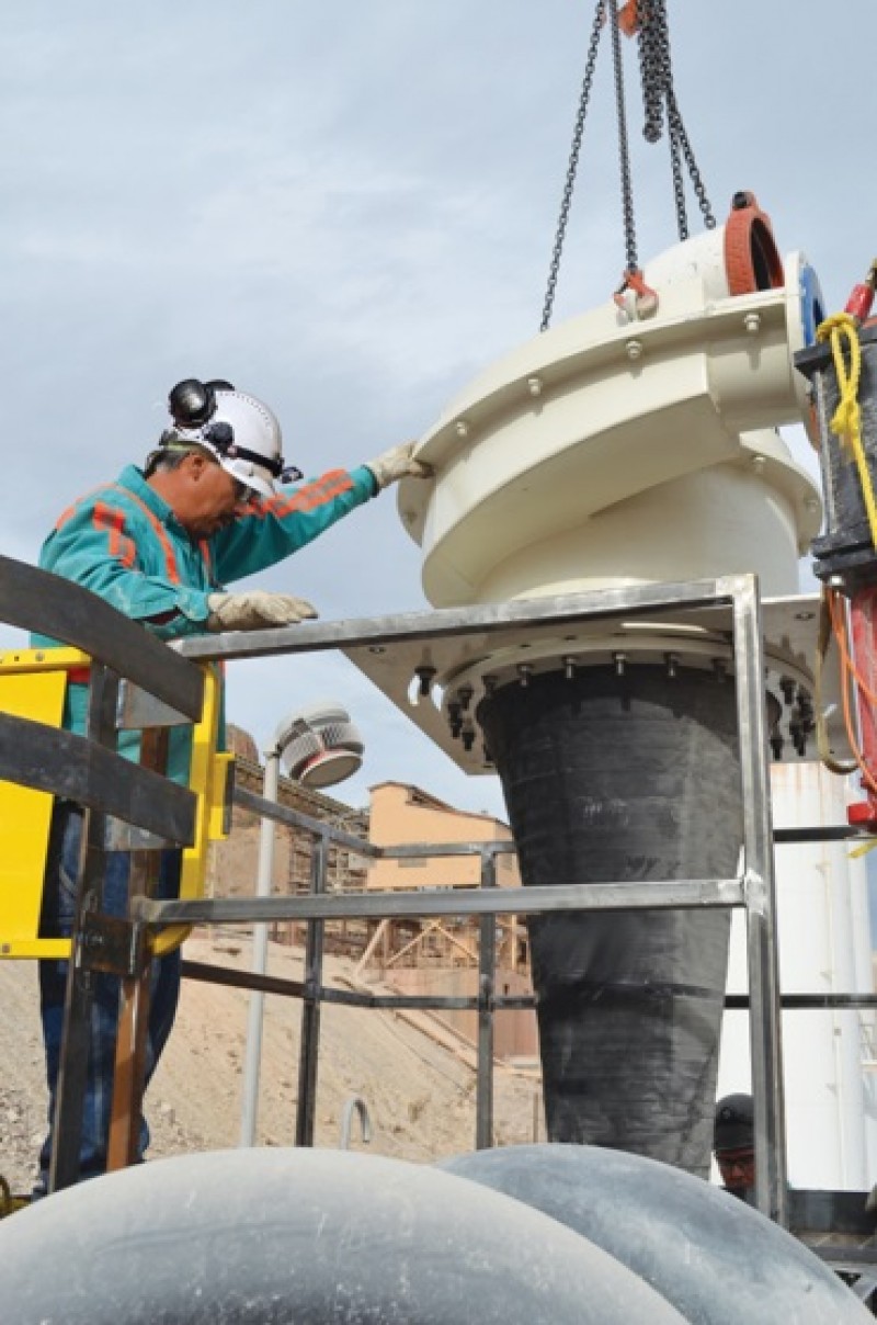 Hidrociclone fornecido pela Metso (foto: Metso)