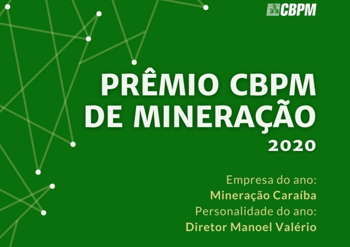 Prêmio CBPM de Mineração será entregue na sexta-feira