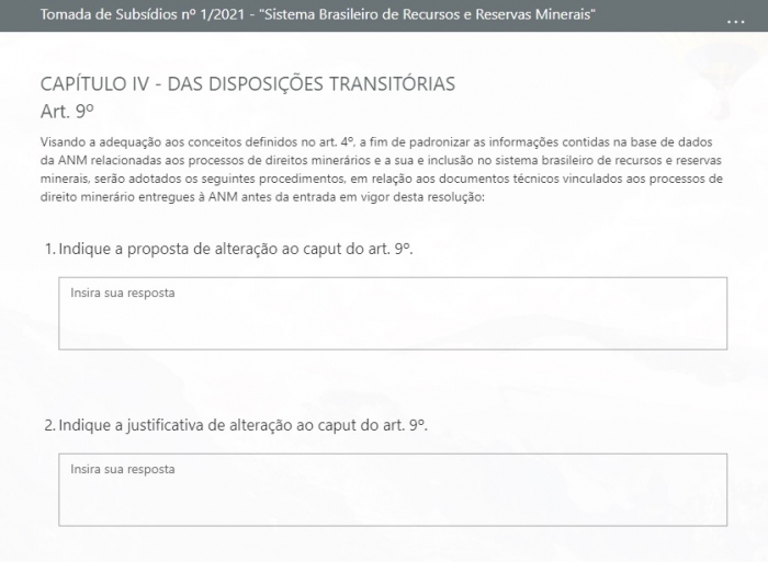 ANM recebe sugestões sobre Sistema Brasileiro de Recursos e Reservas Minerais