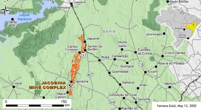 Yamana Gold contratará especialistas em sismologia para estudos em Jacobina (BA)