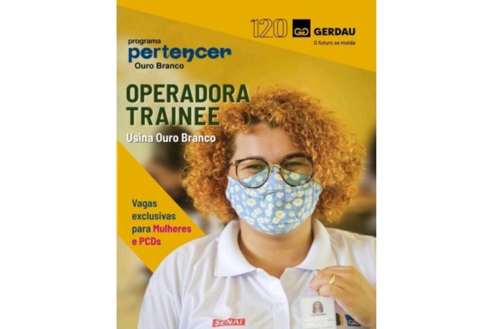 Gerdau recebe inscrições para operadora trainee no Programa Pertencer