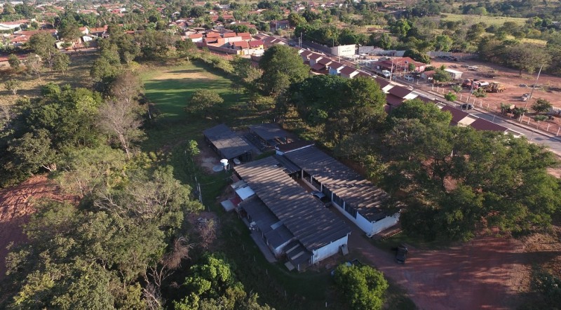 Vista aérea do projeto em Mara Rosa (Foto: Amarillo Gold)