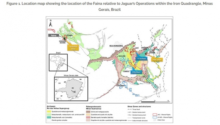 Jaguar Mining obtém teste metalúrgico positivo no depósito de alto teor de Faina