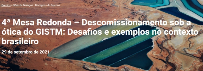 Especialistas discutirão o descomissionamento de barragens em evento online gratuito