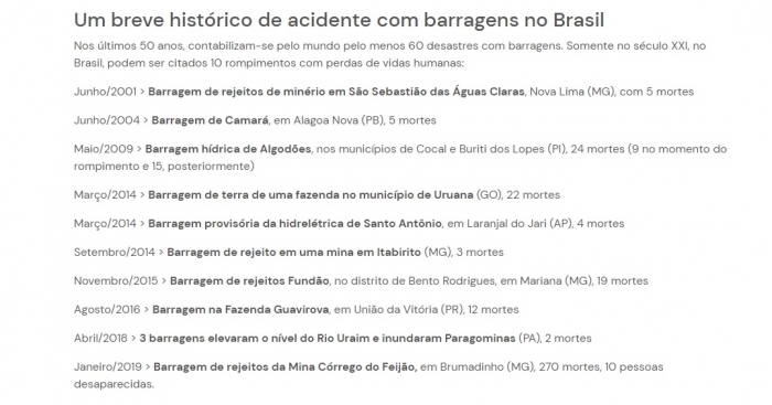 Prazo final da nova legislação para prevenção de rompimento de barragens acelera procura por projetos socioambientais