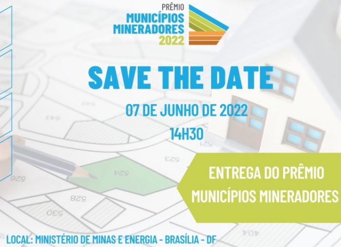 Entrega do Prêmio Municípios Mineradores 2022 ocorre na próxima terça-feira