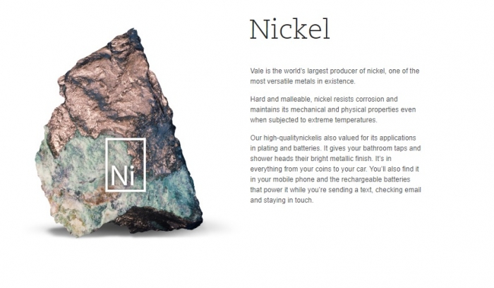 Vale conclui pré-viabilidade de projeto de sulfato de níquel no Canadá