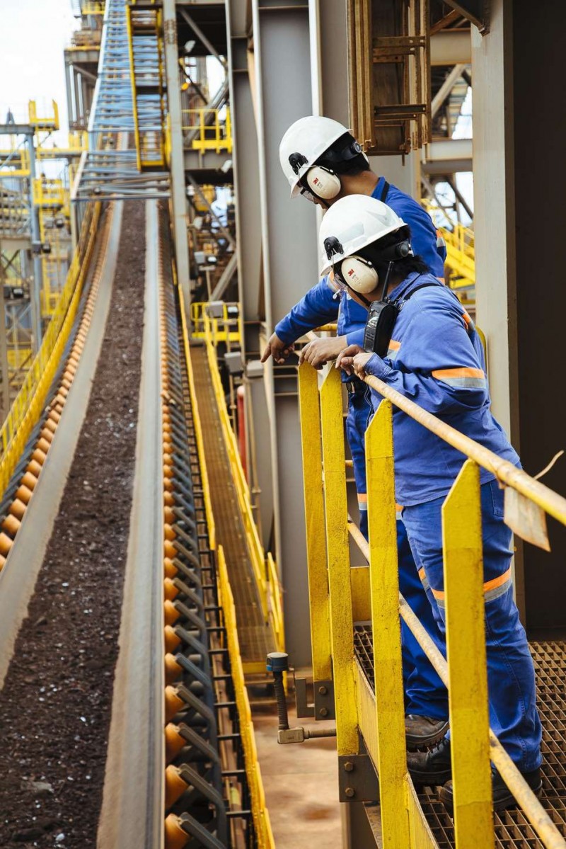 Correia transportadora no Minas-Rio (foto: Anglo American)