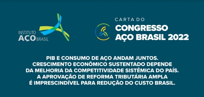 PIB e consumo de aço andam juntos e crescimento econômico sustentado depende da melhoria da competitividade