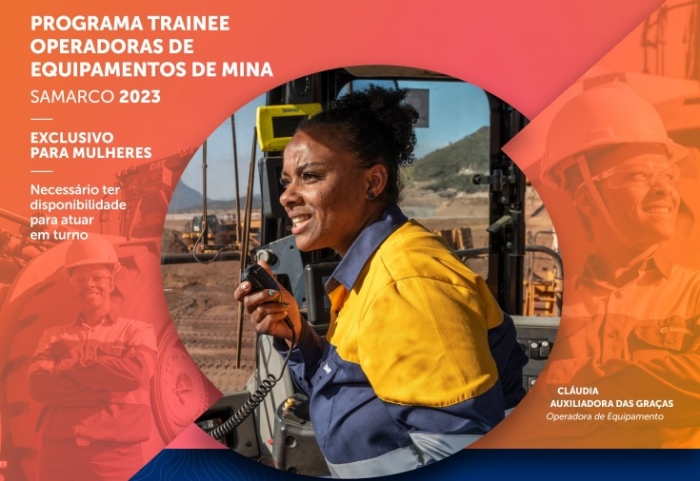 Inscrições para trainee da Samarco para mulheres terminam no dia 14 de julho 