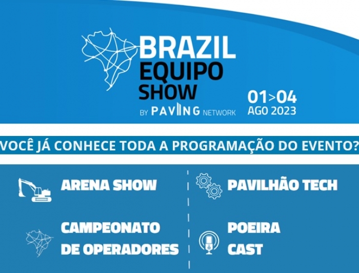 Evento-show de equipamentos contará com demonstrações dinâmicas e campeonato de operadores