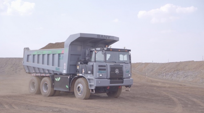Gerdau testa caminhão elétrico Sany na mina em Itabirito e autonomia da bateria é de 10 horas e meia