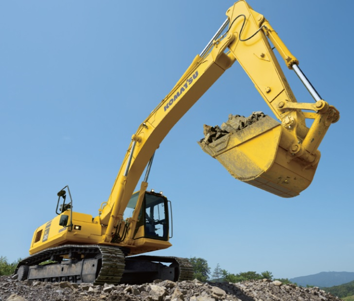 Komatsu lança duas escavadeiras hidráulicas