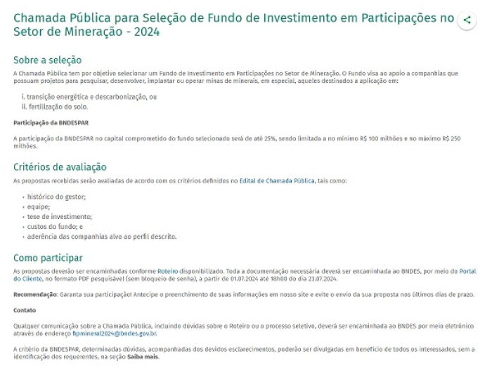 Vale e BNDES lançam parceria em fundo de investimento para projetos de minerais estratégicos
