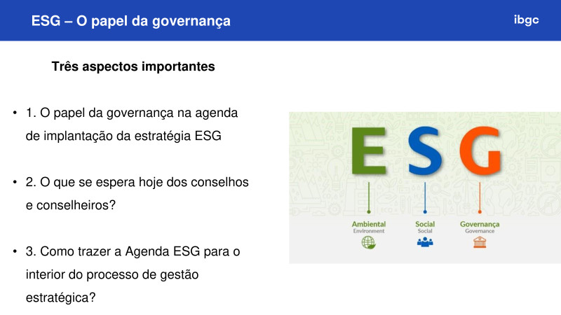 Fórum ESG na Construção e Mineração - 24/04/2024 - IBGC