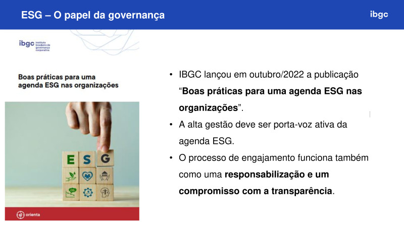 Fórum ESG na Construção e Mineração - 24/04/2024 - IBGC
