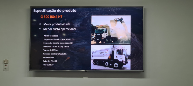 Apresentação do caminhão teleoperado projetado pela Scania, Hexagon e Fidens