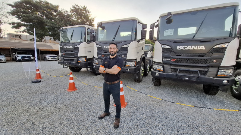 Apresentação do caminhão teleoperado projetado pela Scania, Hexagon e Fidens