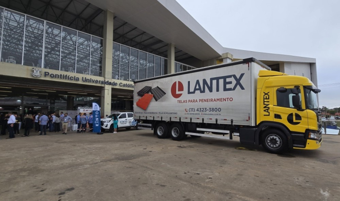Lantex na Brasmin 2025: telas de aço, borracha e poliuretano com elevada resistência à abrasão
