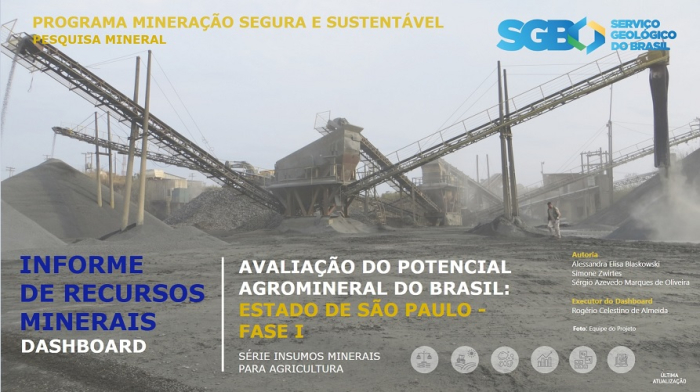 SGB disponibiliza plataforma interativa sobre agrominerais em São Paulo