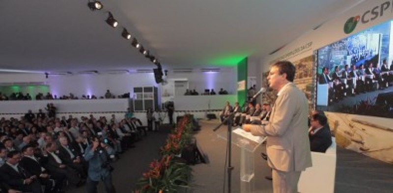 Governador do Ceará em evento na CSP (foto: José Wagner/Governo do Ceará)
