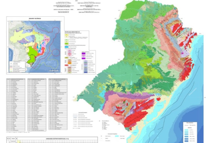 SGB lança o mapa geológico da Região Sul 