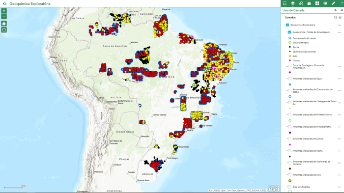 Nova ferramenta gratuita do SGB facilita acesso e análise de dados geoquímicos