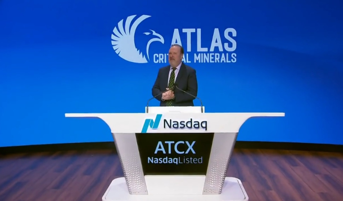 Mineradora brasileira de terras raras Atlas Critical Minerals abre sessão da Nasdaq em Nova York