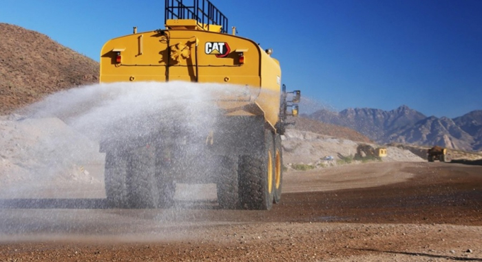 Tecnologia WDS 2.0 da Caterpillar otimiza o controle de poeira na mineração