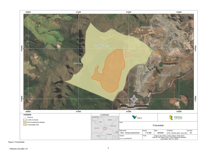 Vale realiza audiência pública em Ouro Preto sobre adequação no sistema extravasor da barragem Timbopeba