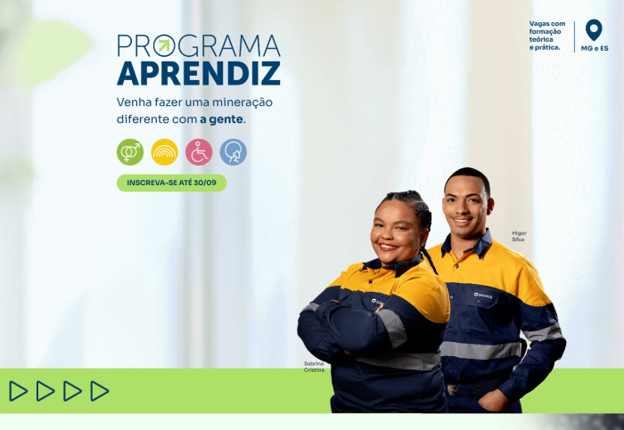 Samarco abre inscrições para o Programa Aprendiz 2027