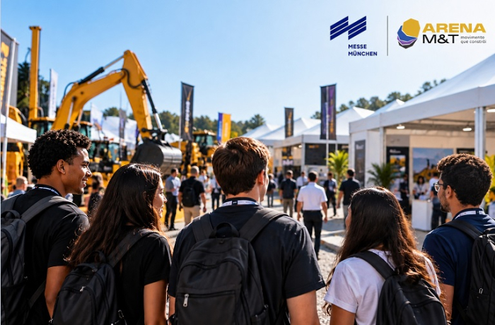 Arena M&T aproxima estudantes da indústria de máquinas e amplia conexões com formação e oportunidades