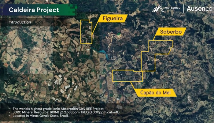 Lynas Rare Earths e Meteoric Resources anunciam acordo para aquisição do Projeto Caldeira
