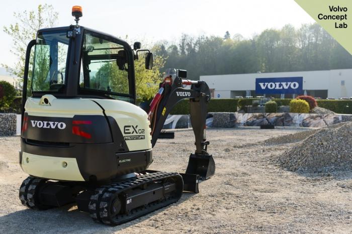 Escavadeira EX2 da Volvo CE é totalmente elétrica