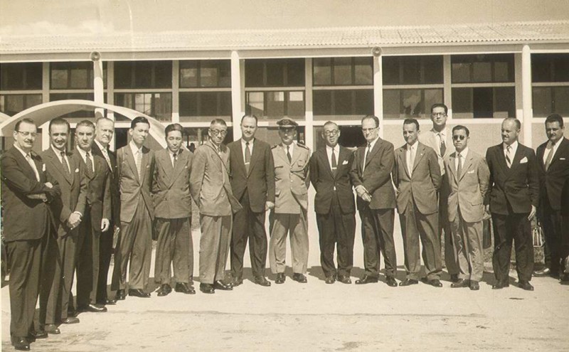 Missão japonesa na época do acordo que resultou na criação da Usiminas (foto: Usiminas)