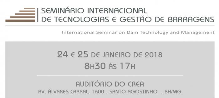 Seminário Internacional de Tecnologia e Gestão de Barragens tem inscrições gratuitas